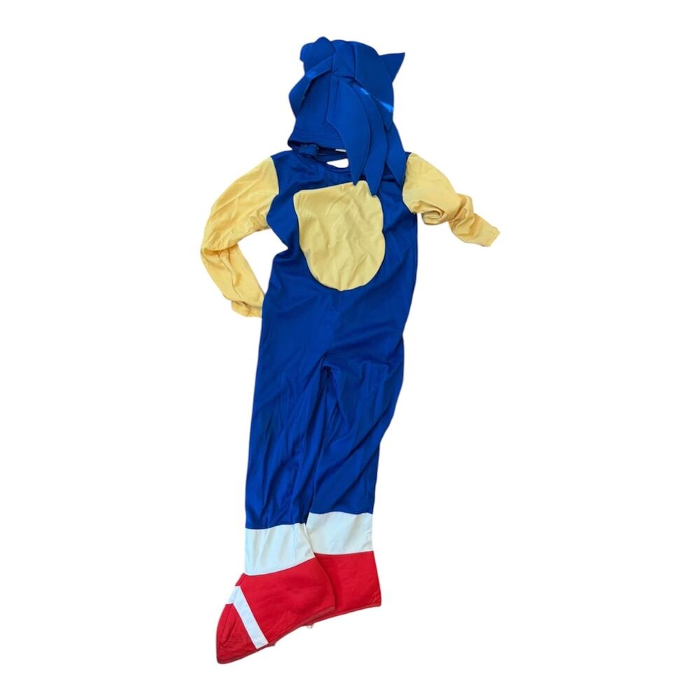 Youth Sonic the Hedgehog Halloween Costume Jumpsuit M 8-10 Rubies Sega Cosplay
